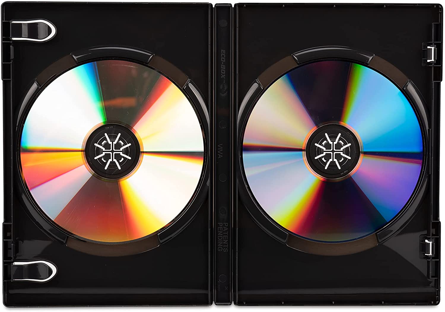 Custodia Doppia DVD/CD Nero MANHATTAN