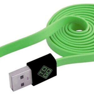 Cavo Flat USB AM a Micro USB M 1m Verde / Nero BLUEDIAMOND TO GO