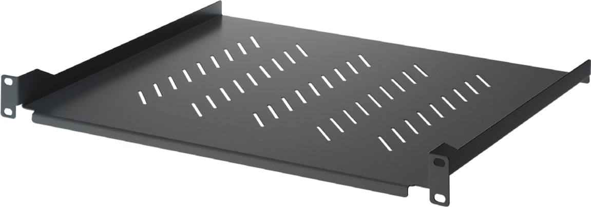 Mensola per Rack 19'' 400 mm 1U Nera 2 punti INTELLINET
