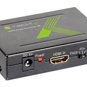 Estrattore Audio HDMI SPDIF+RCA R/L 4K TECHLY