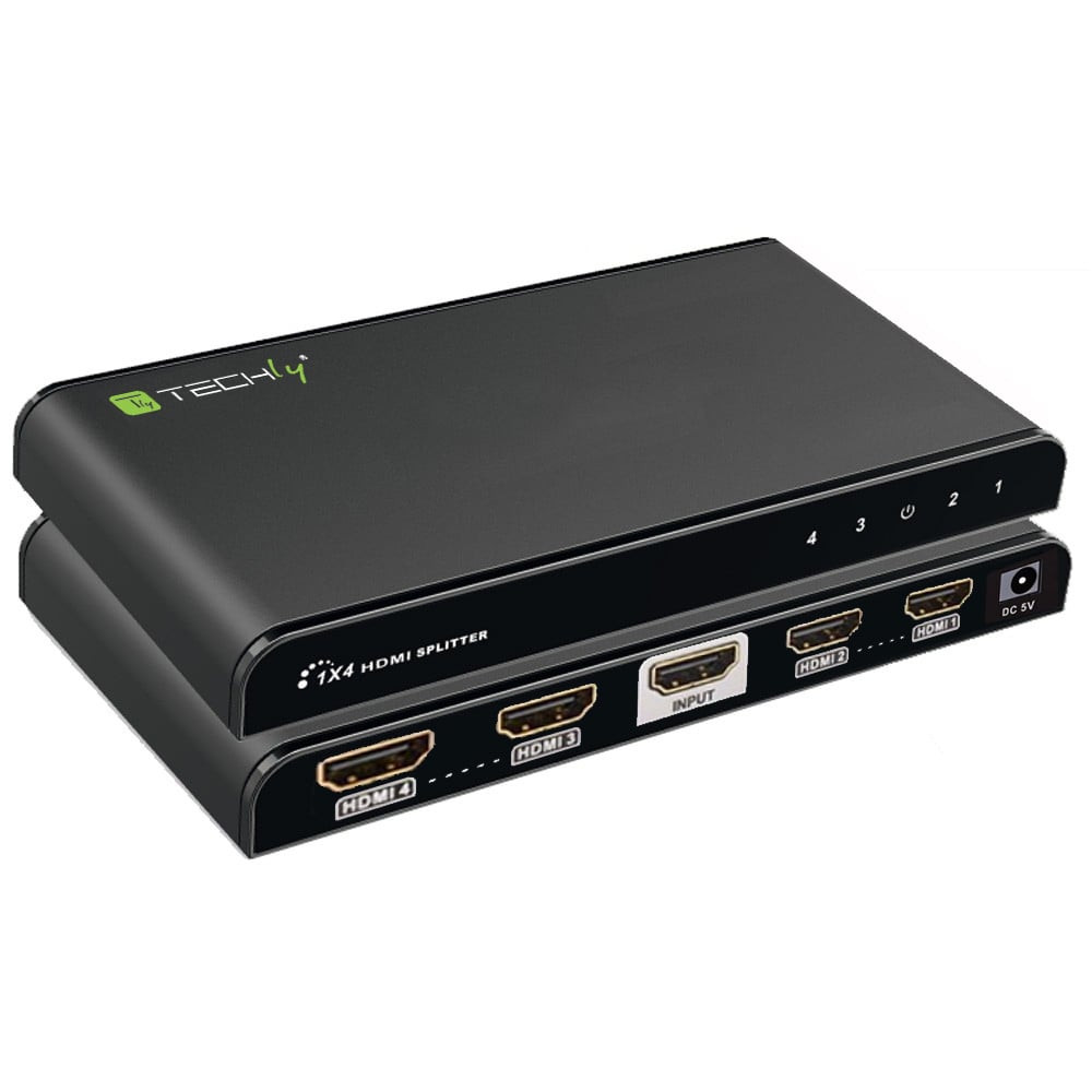 Splitter HDMI 4K UHD 3D 4 vie TECHLY