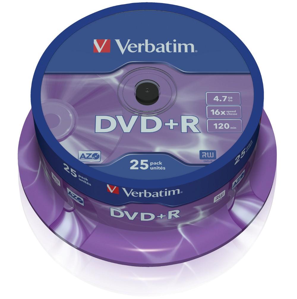 "Campana DVD+R Silver 4.7GB: alta capacità e superficie opaca" VERBATIM