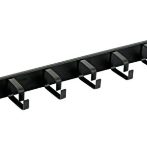 Pannello Passacavi 5 Anelli Senza Fori 1U Nero TECHLY PROFESSIONAL