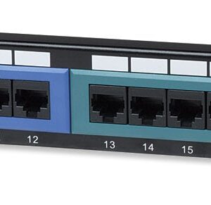 Pannello Patch UTP 24 porte Cat.6 - Colori Vivaci INTELLINET