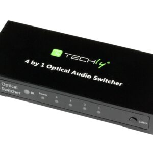 Switch Audio Toslink 4 Porte con Telecomando IR TECHLY