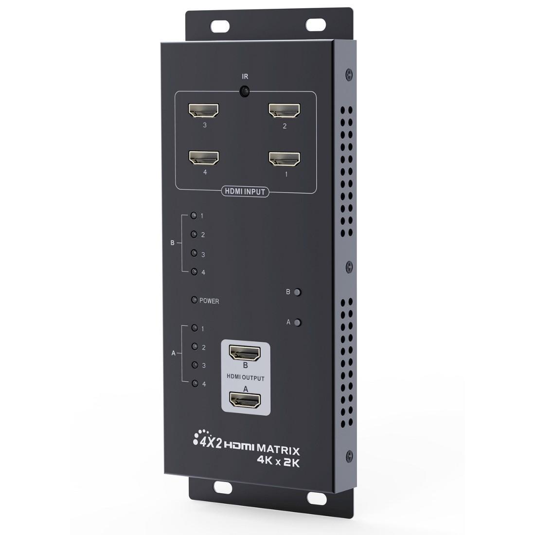 Matrix HDMI 4 IN 2 OUT 4K UHD 3D TECHLY