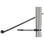 Fascette Fermacavi Autobloccanti 280x4,8mm in Nylon 100pz Nero TECHLY