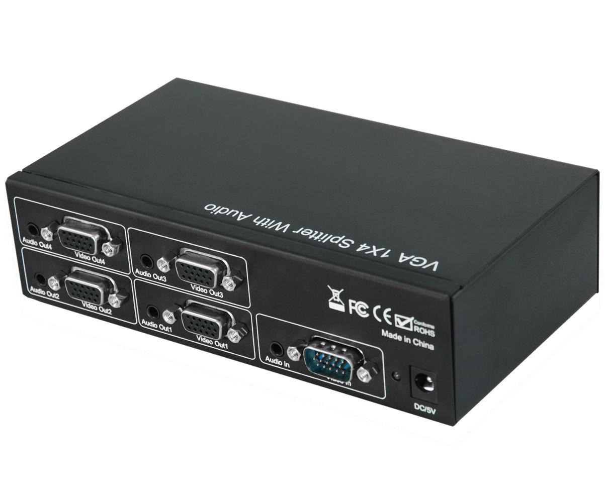 "Splitter VGA 1x4: Dividi e Condividi l'Audio!" TECHLY NP