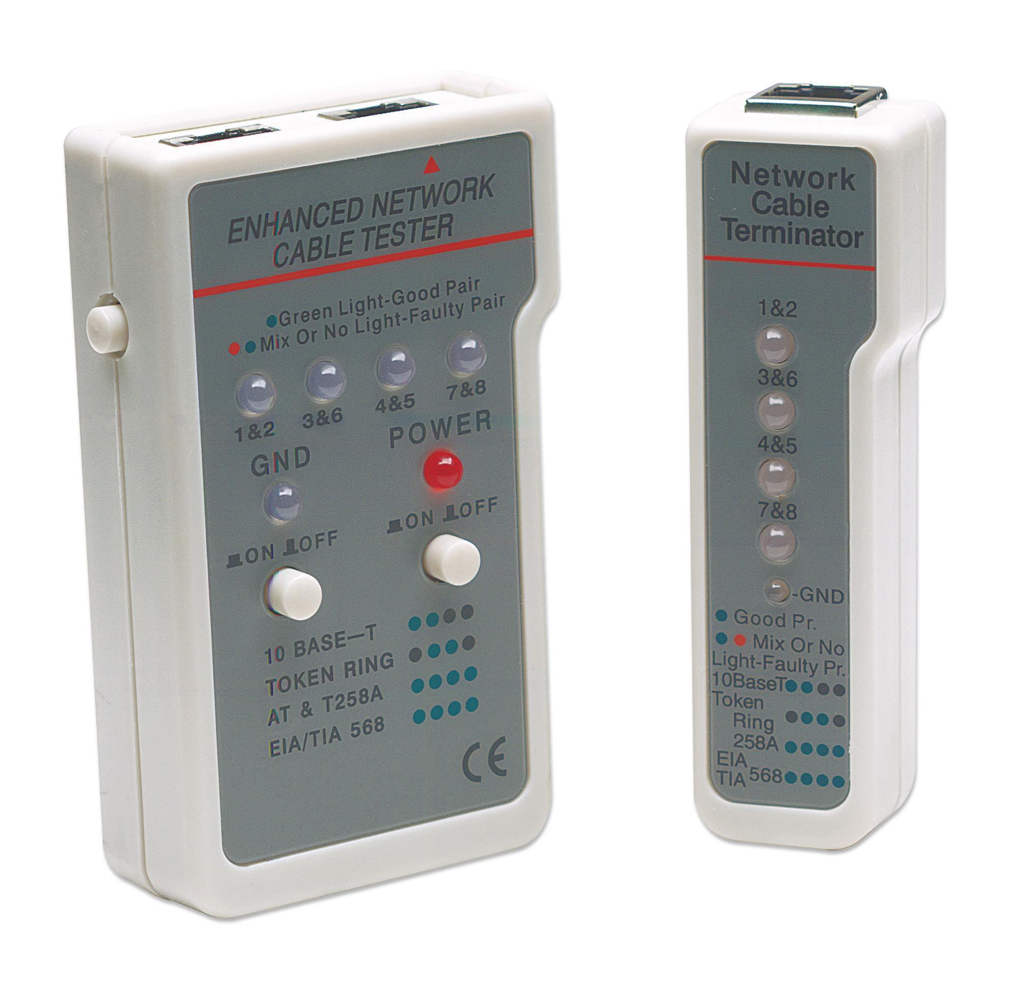 Tester Cavi Rete RJ45/RJ11: Funzionale e Versatile INTELLINET