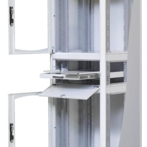 Armadio Rack 19'' 600x600 38U con Ripiano Tastiera Grigio INTELLINET