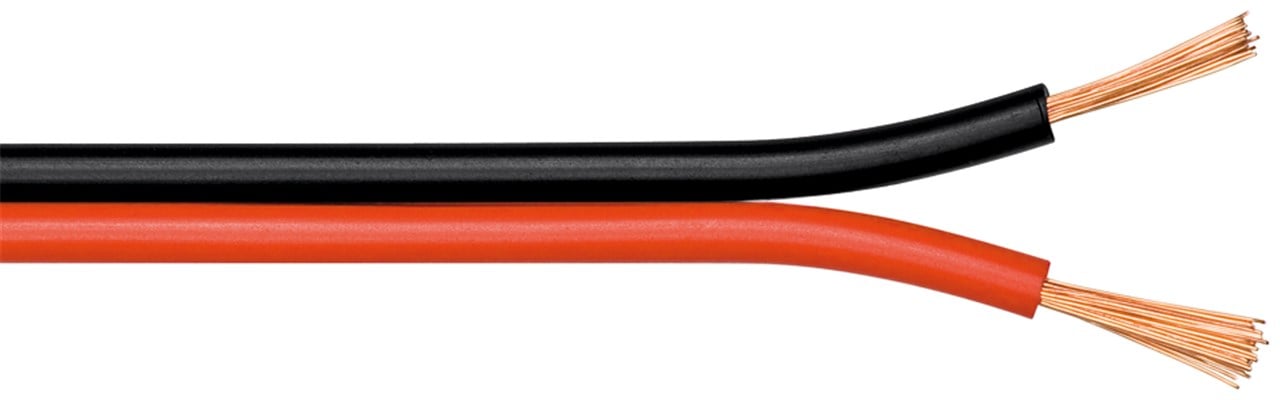 Cavo Audio Rosso/Nero 0,75 mm² - 100mt: qualità per diffusori GOOBAY