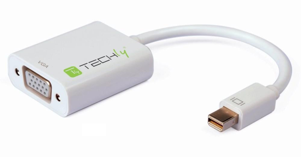 Mini DisplayPort Thunderbolt 1.2 to VGA Adattatore Attivo TECHLY