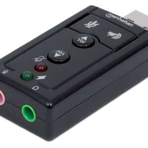 "Scheda Audio USB 2.0: Audio Stereo Virtuale 7.1" MANHATTAN