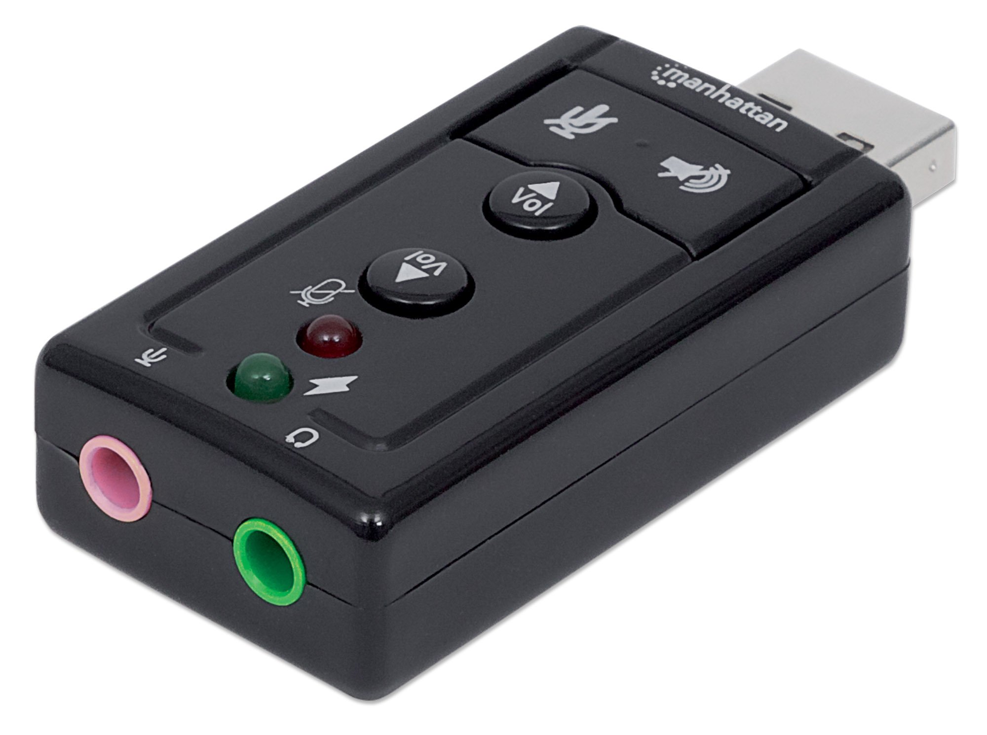 "Scheda Audio USB 2.0: Audio Stereo Virtuale 7.1" MANHATTAN