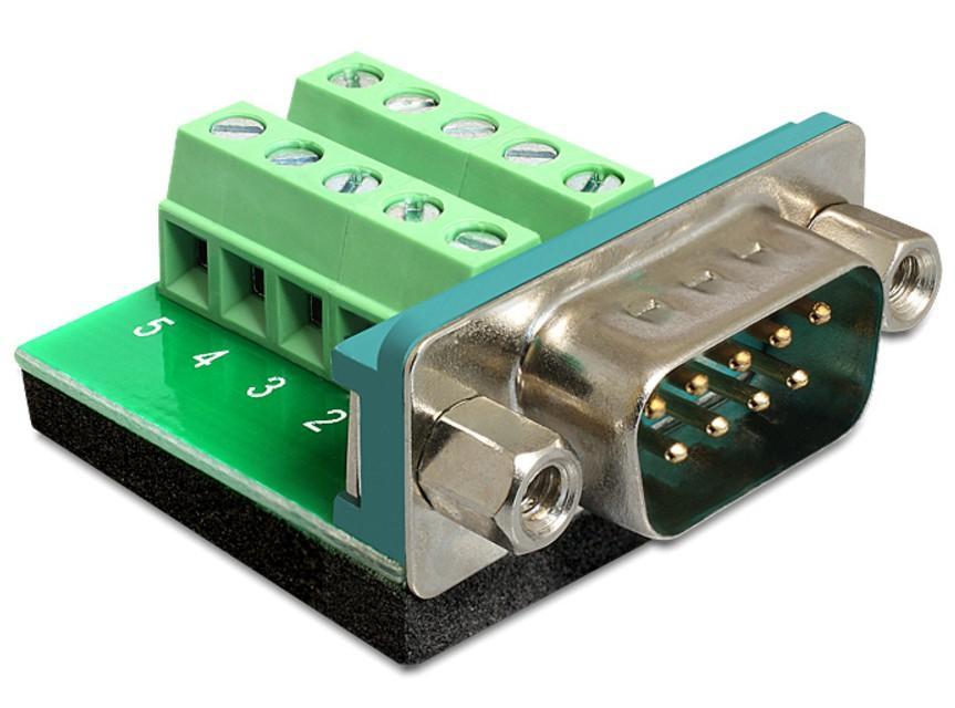 Adattatore DB9 pin Maschio Terminal Block 10 pin DELOCK