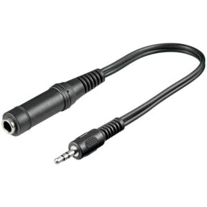 Cavo Audio Stereo Jack 3.5mm a 6.35mm M/F - 0.2mt MANHATTAN