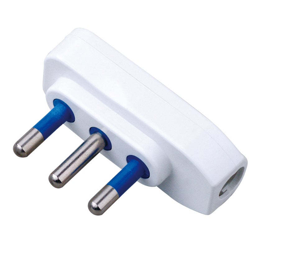 Spina ribassata 2P+T 16A Bianco TECHLY