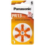Batterie a Bottone per Protesi Acustiche PR13 PR48, 6pz PANASONIC