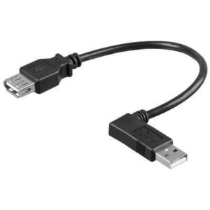 Cavo USB 2.0 Angolato: A Maschio / A Femmina 0,15m GOOBAY