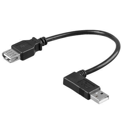 Cavo USB 2.0 Angolato: A Maschio / A Femmina 0,15m GOOBAY