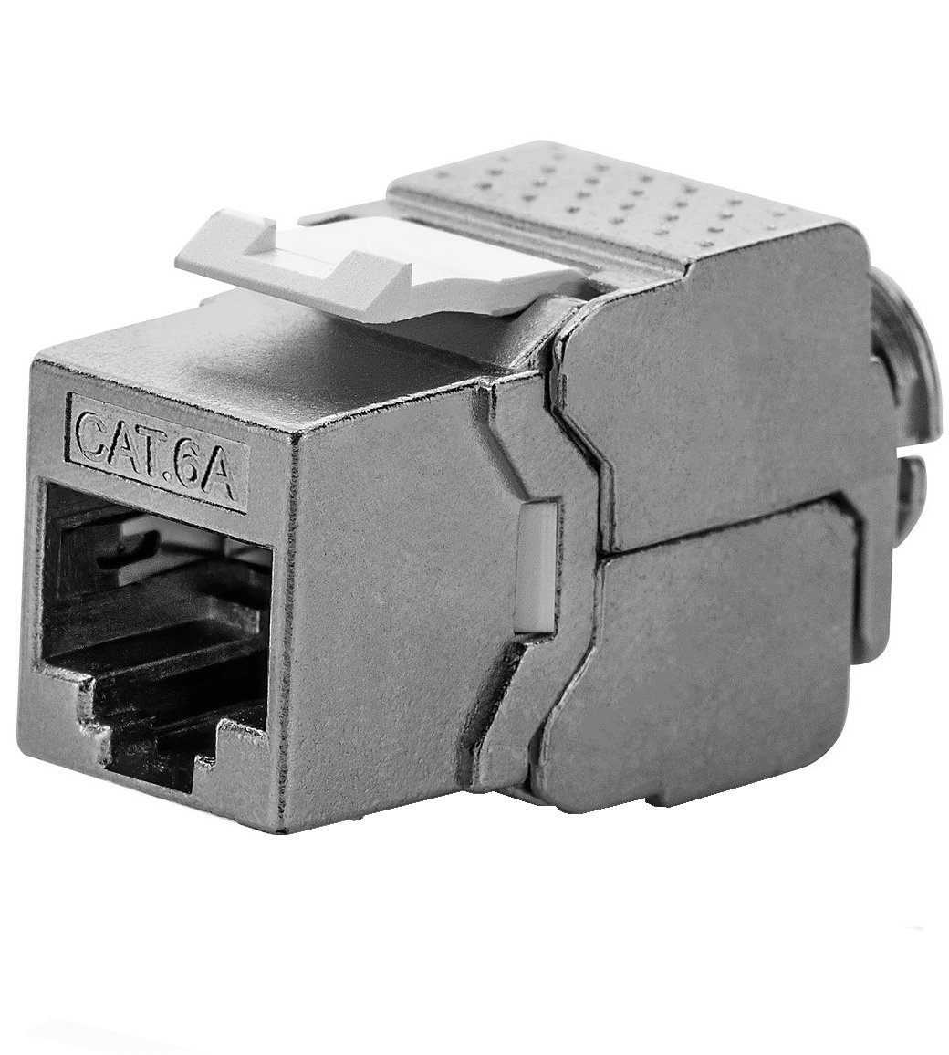 Frutto Keystone RJ45 Cat6A 10Gigabit STP 180° Tooless Slim INTELLINET