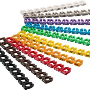 Segnacavi numerati colorati per cavi da 2.5mm GOOBAY