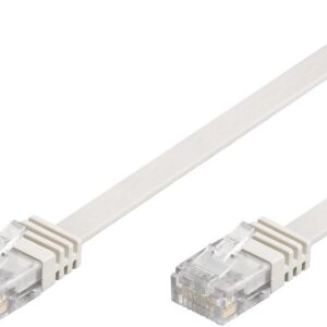 Cavo di Rete Patch Piatto in Rame Cat.6 UTP 10m Bianco INTELLINET