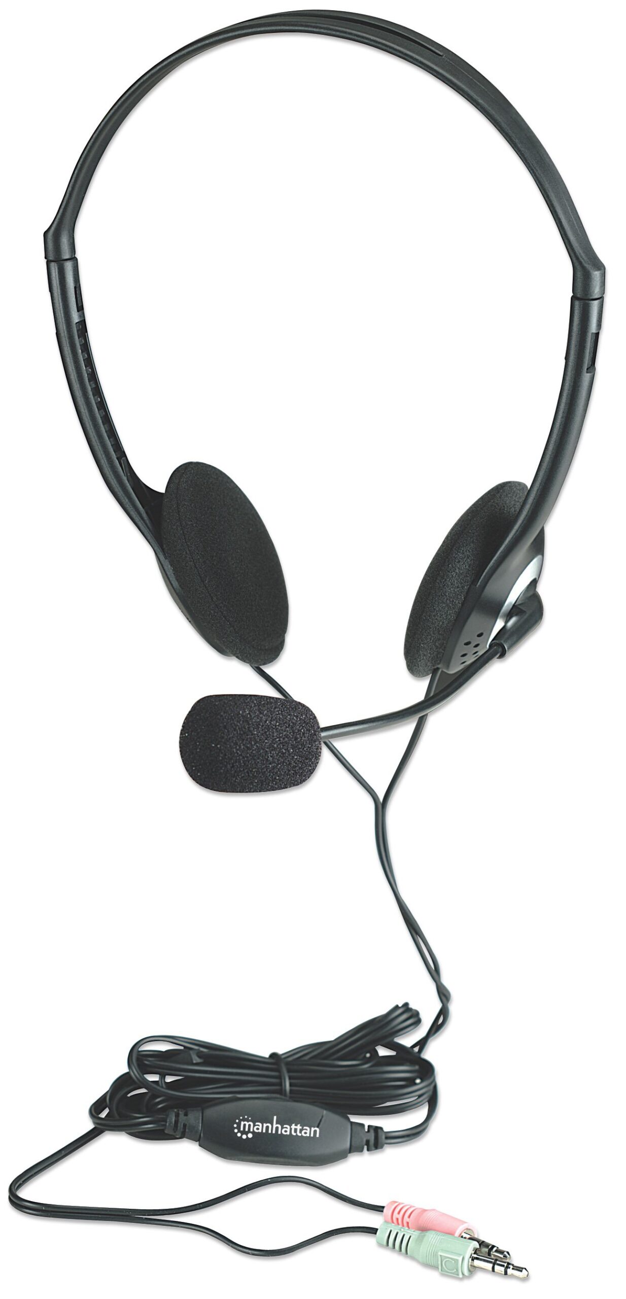 Cuffie Stereo con Microfono e Regolazione del Volume MANHATTAN