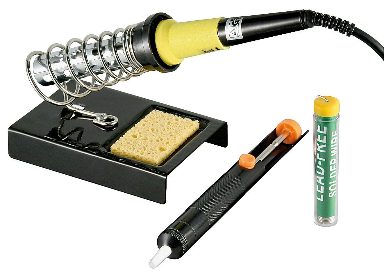 Kit Saldatura 4 Pezzi: Stagnatore 30 Watt GOOBAY