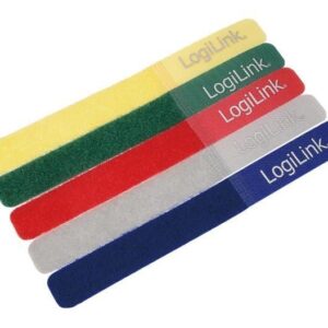 Fascette Fermacavo Colorate in Velcro Set da 5 pz LOGILINK