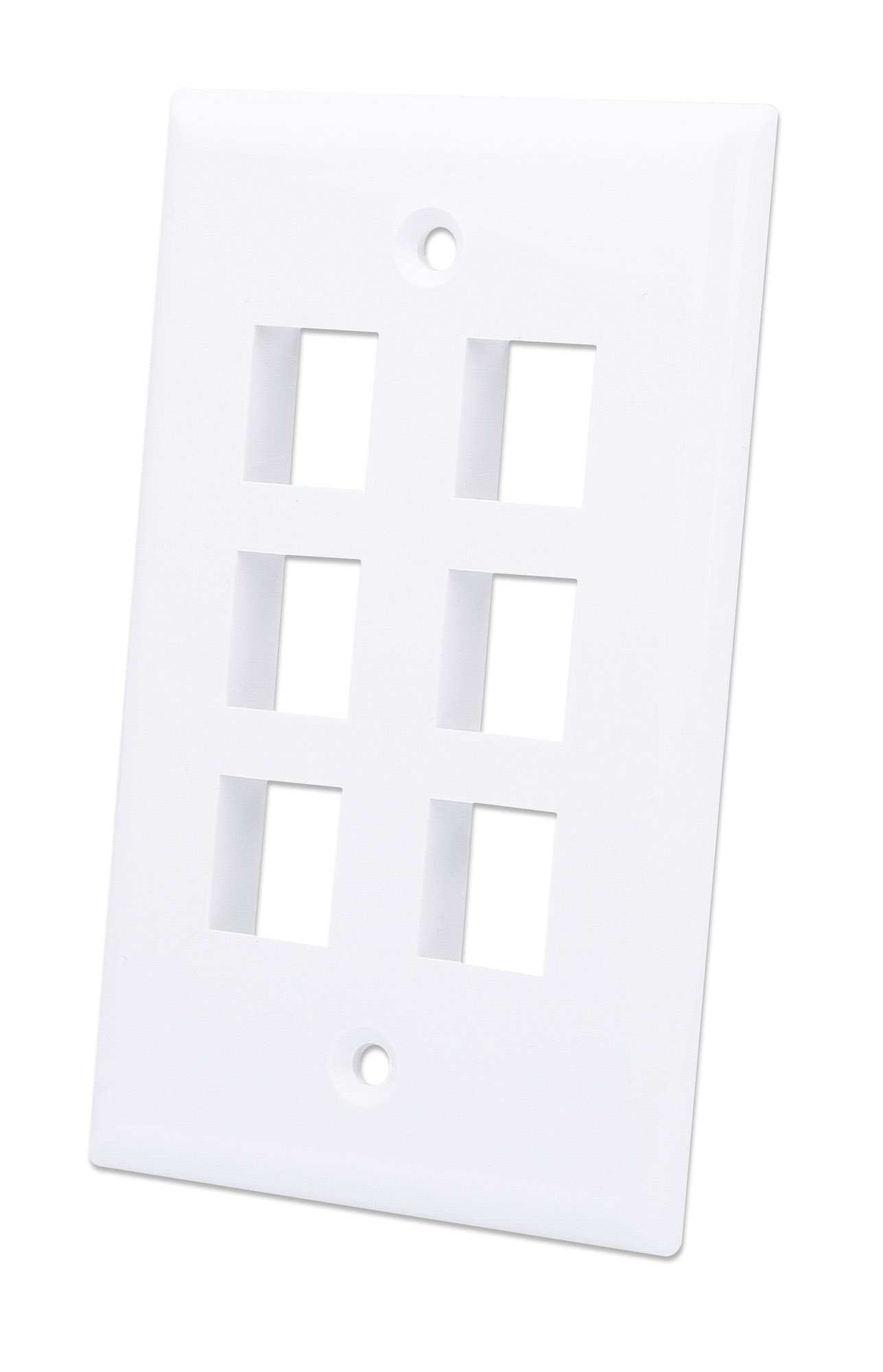 Placca Porta Frutti Bianca 6 Posti - Modello 503 INTELLINET