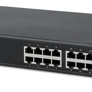 Switch Gigabit 16 Porte Ethernet PoE+ Nero INTELLINET