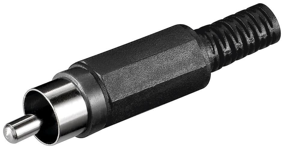 Connettore Audio RCA Maschio Nero GOOBAY