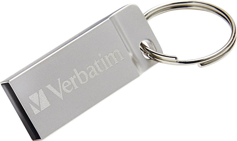 Mini Memoria USB Verbatim con Portachiavi 16GB Silver VERBATIM