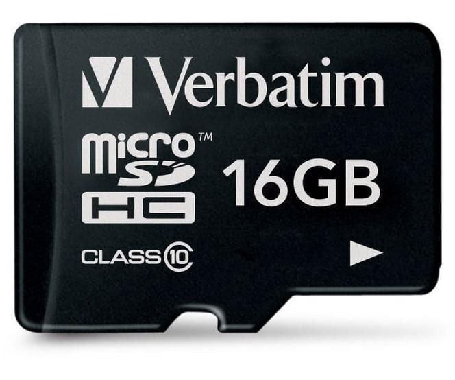 Memoria Micro SDHC 16 Gb - Classe 10 VERBATIM