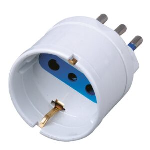 Adattatore spina 10A presa Schuko Bianco TECHLY