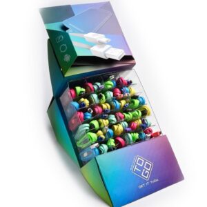 Espositore 48 Cavi Flat USB A / Micro USB B Multicolor BLUEDIAMOND TO GO