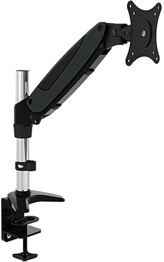 Supporto Tubolare a Gas da Scrivania per Monitor 15-27'' 360mm Nero TECHLY