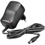 Alimentatore AC/DC 12V 600mA Plug 5.5 x 2.1mm Nero TECHLY