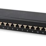 Pannello Patch Rack 10'' 12p Cat.6A Nero OEM