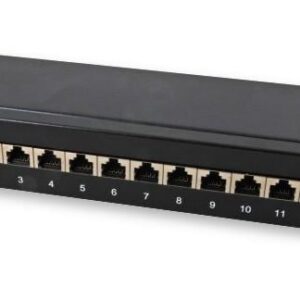 Pannello Patch Rack 10'' 12p Cat.6A Nero OEM