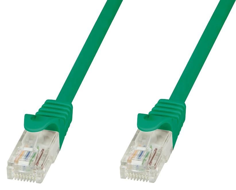 Cavo di rete Patch in CCA Cat.6 Verde UTP 1m TECHLY PROFESSIONAL