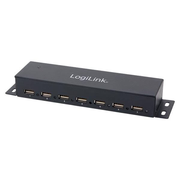 Hub USB 7 Porte con Case Metallico LOGILINK