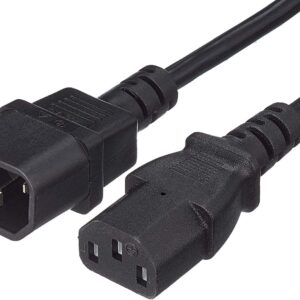 Cavo prolunga VDE C13 F a C14 M 1 m nero MANHATTAN
