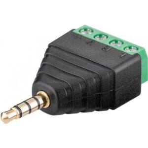 Adattatore Audio 3.5 mm Maschio a Terminal Block 4 pin DELOCK