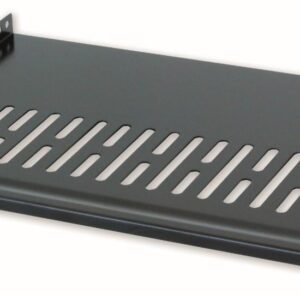 Mensola Rack 19'' 300mm 2U Nera - Design Funzionale INTELLINET