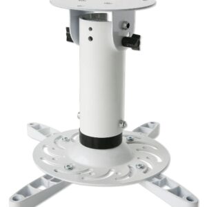 Staffa Universale a Soffitto per Proiettori Bianco TECHLY
