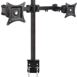 Supporto Scrivania per 2 Monitor Regolabile - Diametro 48 mm TECHLY