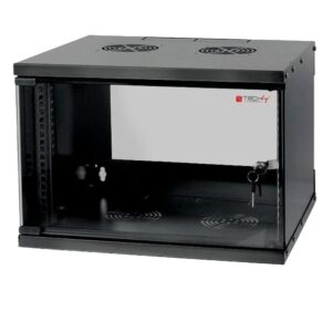 Armadio Rack 19'' a Muro 6U prof. 320 Nero Assemblato TECHLY PROFESSIONAL