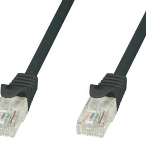 Cavo di rete Patch in CCA Cat.6 Nero UTP 0,5m TECHLY PROFESSIONAL